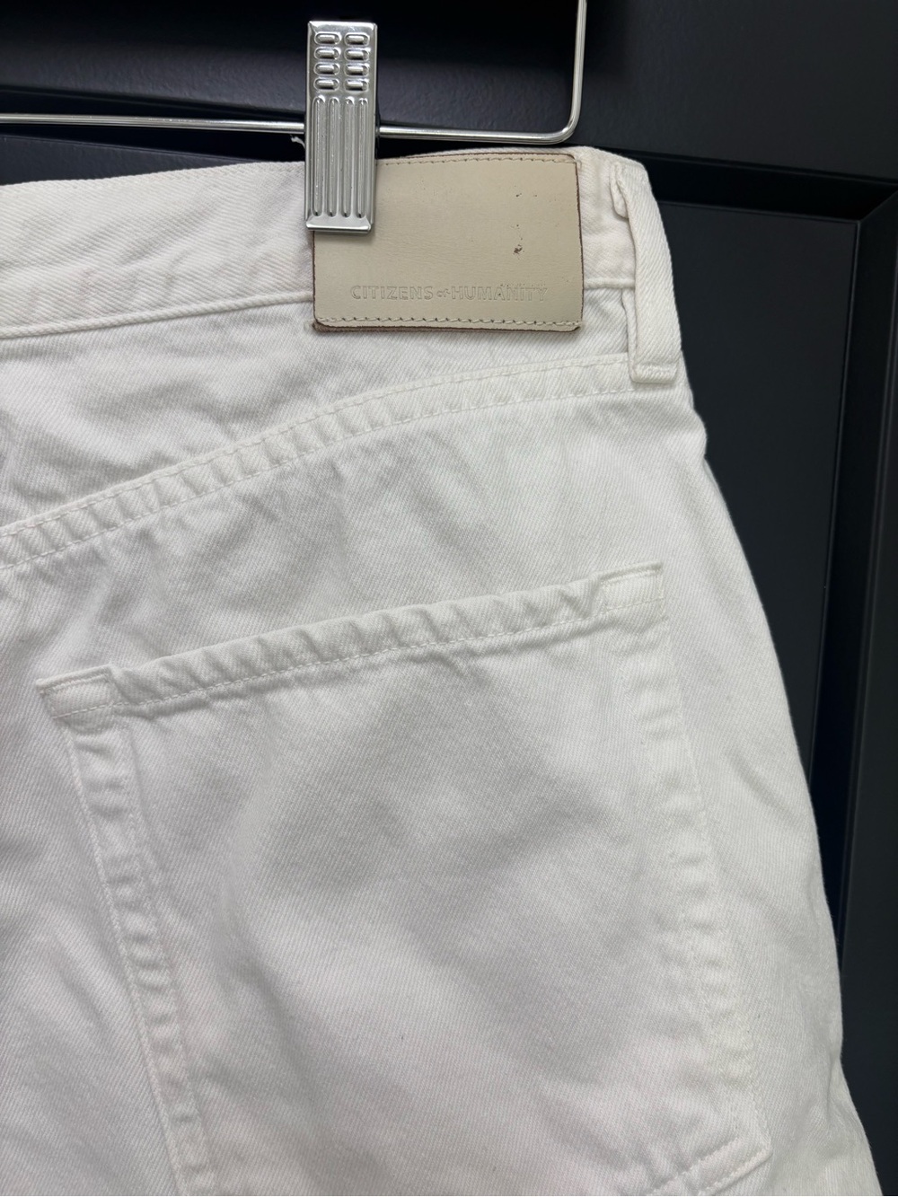 Citizens of Humanity Maritzy Pleated Shorts White Size 31 Cotton High rise - Picture 7 of 12